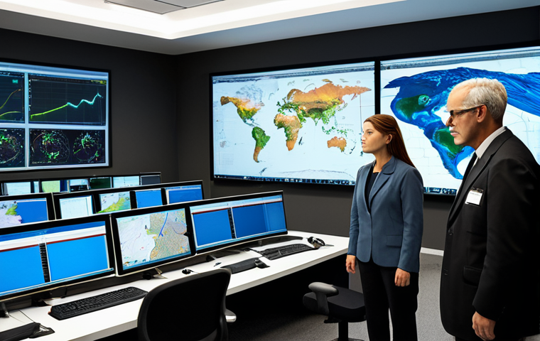 **
A team of seismologists in a modern earthquake monitoring center, analyzing data on large screens, fully clothed in professional attire, appropriate content, safe for work, perfect anatomy, natural proportions, high-quality, realistic.
**