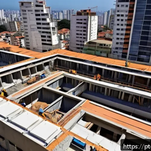 Home 30 지구과학과 지진 피해 복구 - A detailed aerial view of a Brazilian urban area in São Paulo with modern buildings designed for ear...